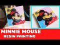 DIY Minnie Mouse Layered Painting (Andy Warhol Inspired)