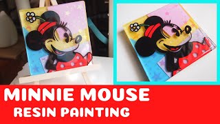 DIY Minnie Mouse Layered Painting (Andy Warhol Inspired)