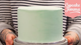 Masterclass: How to Decorate a Layer Cake with Smooth Buttercream Icing | Cupcake Jemma