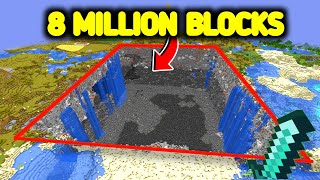 I Removed 8,273,123 BLOCKS in Minecraft Hardcore | (Hindi)