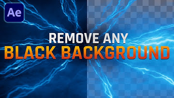 Best Techniques - Remove Black Backgrounds in After Effects!