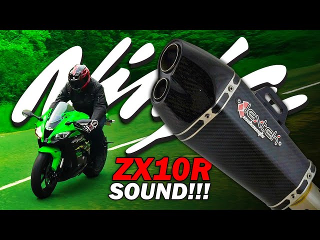 Kawasaki ZX10R Ninja Exhaust Sound - Lextek XP13C (Carbon