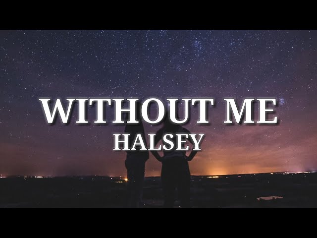 Halsey - Without Me (Lyrics) class=
