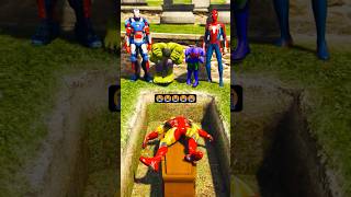 💥hulk can't save ironman #hulk #spiderman #ironman #gta #venom