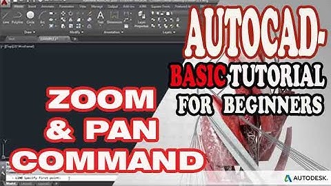 AUTOCAD - ZOOM AND PAN COMMAND