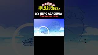 My Hero Academia Final season recap!