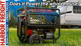 Harbor freight Predator 9000 generator. How much can it power?