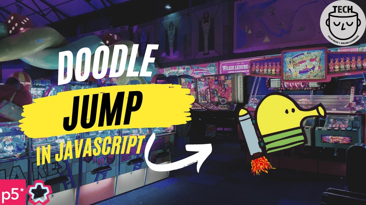 How to make a Doodle Jump Game in JavaScript and P5 play Tutorial 