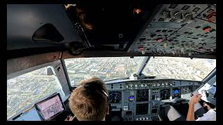 Airbus Cockpit Views | A320 Landing in Amsterdam Schiphol (EHAM/AMS) | GoPro Hero 10 | 4K