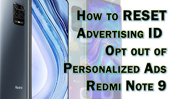 How to Reset Advertising ID on Xiaomi Redmi Note 9 | Opt Out of Personalized Ads