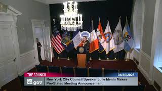 04/30/2026 12:12 New York City Council Video  City Hall Committee Room  260430 121246