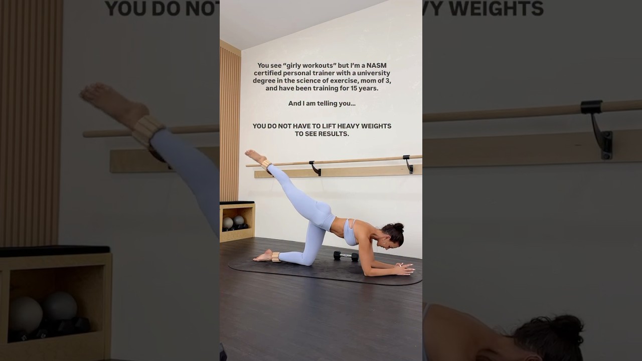You do not need heavy weights to see results. #pilates #viral #viralshorts
