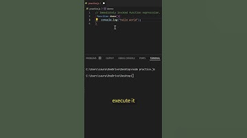 JavaScript IIFE Explained: What is Immediately Invoked Function Expression? #shorts #javascript