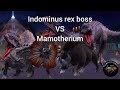 Defeating indominus rex boss with mamotherium mesozoic tyrants jurassic world alive