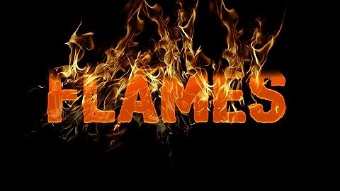 Photoshop tutorial - flaming text effect