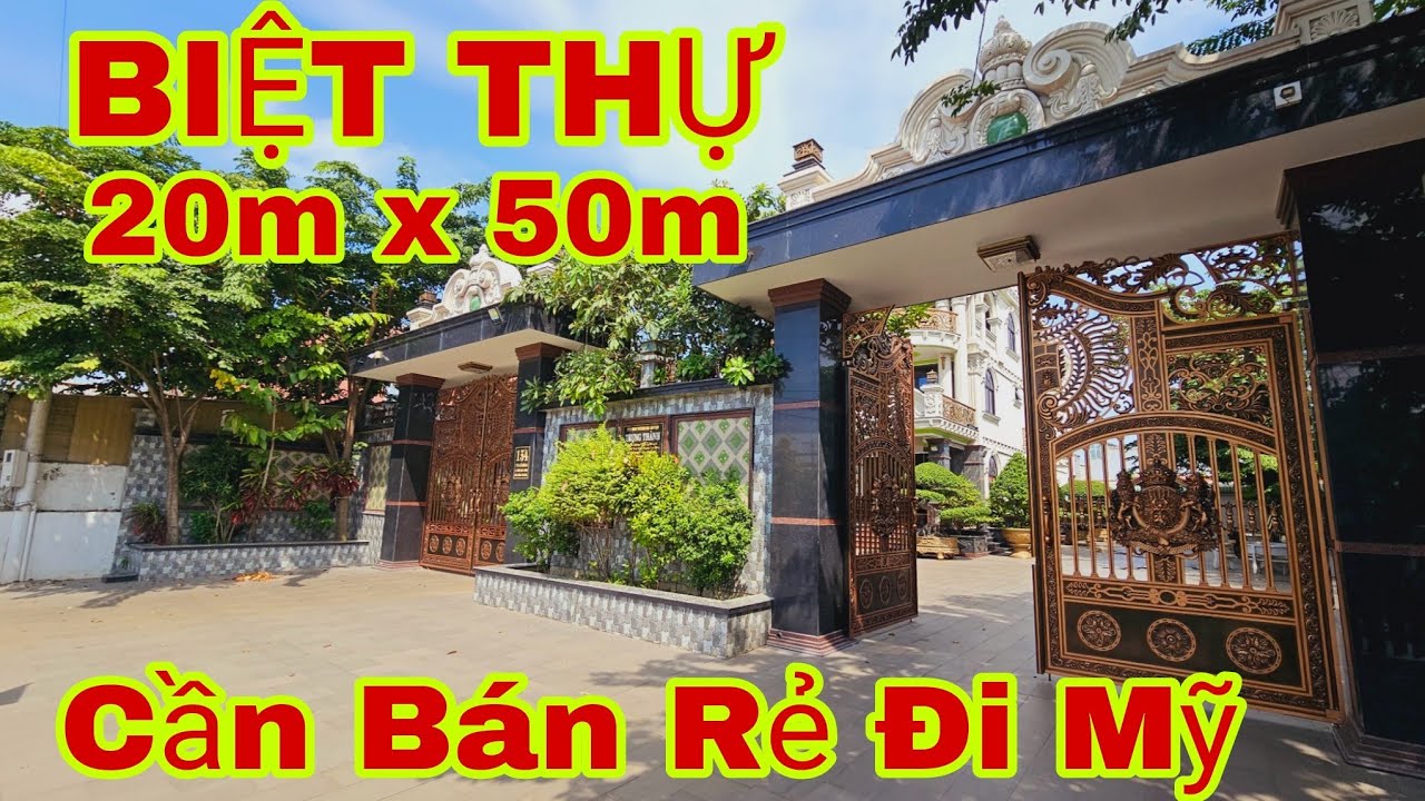 🛑Bán Biệt Thự Hóc Môn 20m x 50m Đúc 2 Lầu Chủ Cần Bán Gấp Đi Mỹ Biệt Thự Vị Trí Đắc Địa