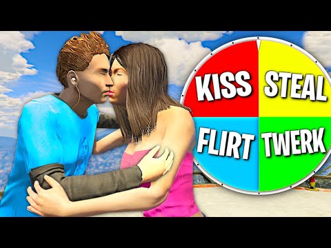 Spin The DARE WHEEL Challenge w/ GIRLFRIEND In GTA 5 RP..