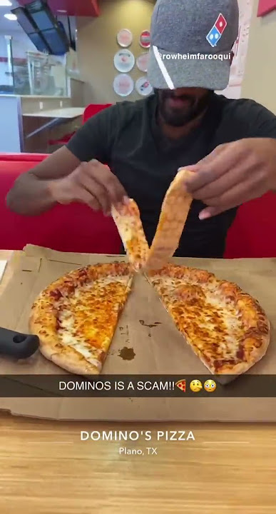 DOMINOS IS A SCAM!!🍕😳#shorts