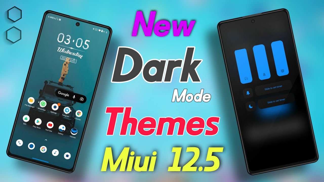 Top 3 Dark Mode Themes For Miui 12.5 Miui 12.5 Theme Best Miui 12
