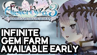 Atelier Ryza 3 Infinite Gem Farm WHENEVER YOU WANT 10 seconds to cap out Gems