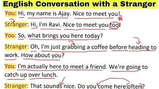 How to Talk to a Stranger Easily in English - Learn English Conversation Practice screenshot 5