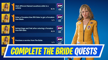Fortnite Complete The Bride Quests - How to EASILY Complete The Bride Quests in Chapter 7