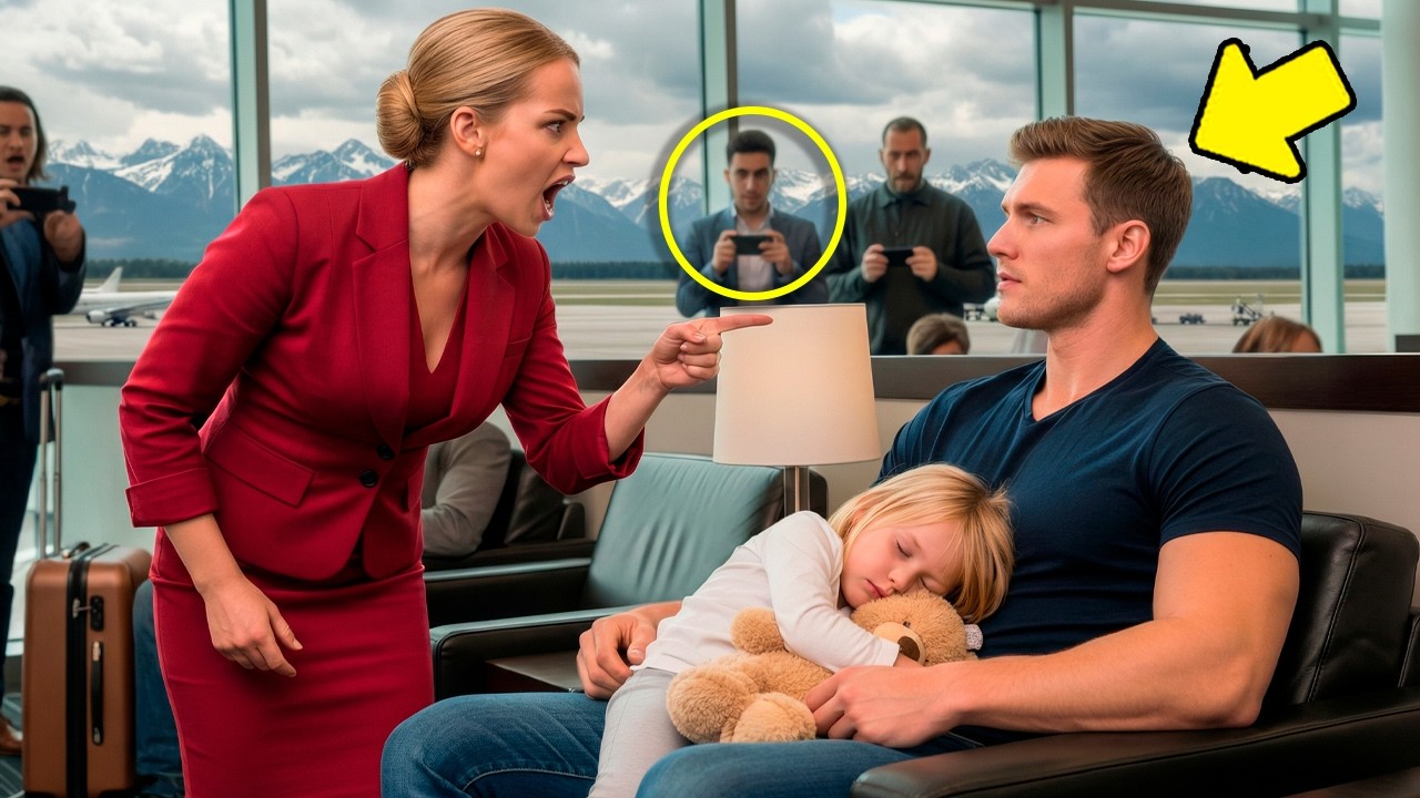 Wynoś się stąd… Obsługa lotniska wyrzuciła samotnego ojca… Sekundy później lądował jego odrzutowiec…