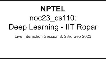 noc23_cs110: Deep Learning (Session 8) : Basic CNN network on CIFAR10 dataset (PyTorch Code)