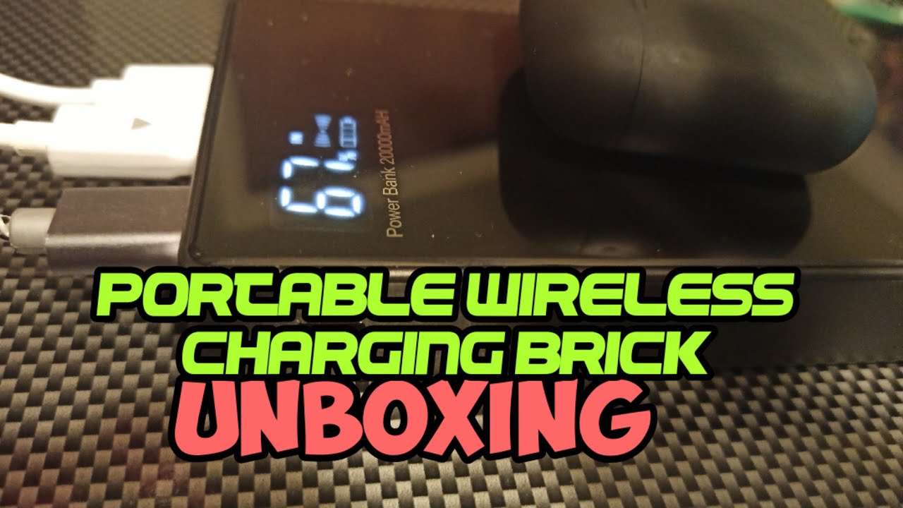 upgraded 20,000 mAh Wireless Power Bank Portable Charger | Qi Wireless Charger