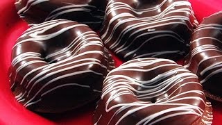 【楽らくクッキング】チョコレートドーナツ【Easiness Cooking】Chocolate donut　