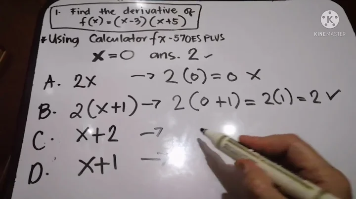 Finding Derivative using Calculator fx-570ES PLUS
