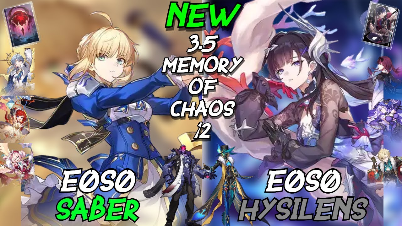 E0S0 Saber & E0S0 Hysilens | NEW 3.5 Memory of Chaos 12 | Honkai: Star Rail (HSR)