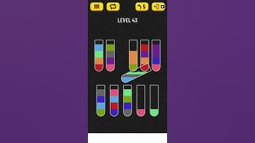 Water Sort Puzzle Level 43 | Mad Gamer #shorts