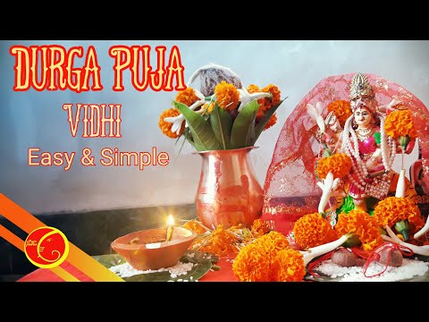 Durga Puja VIdhi and mantra easy and simple | Durga puja at home| how to perform Durga pujaat home