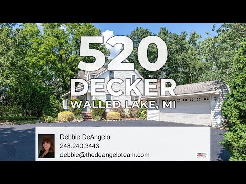 520 Decker Road, Walled Lake, MI home video tour
