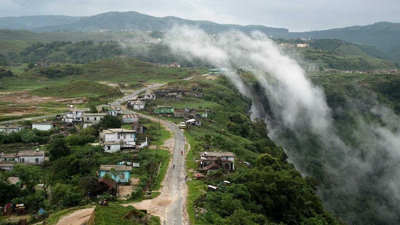 A Tour of Hilly Area in Rainy Season | Rain in beautiful Hilly Village ...
