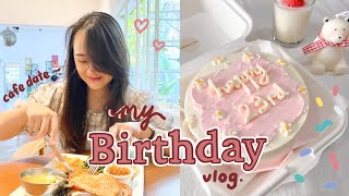 VLOG | Birthday 🎂 turning 23! | Cafe date ❤️ a simple bday celebration 🕊