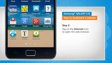 How to Bookmark a Website on Samsung® GALAXY S II