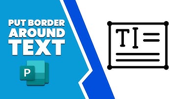How to put a border around text in publisher