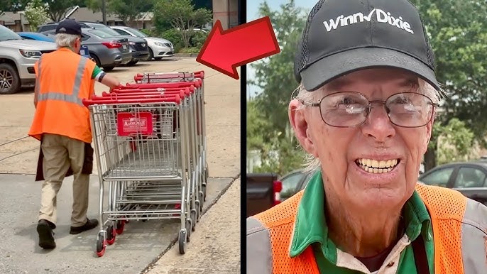 90-Year-Old Pushes Carts To Afford Food, So A Stranger Takes Matters Into  Her Own Hands - YouTube