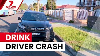 Drink driver destroys uninsured car in Canley Heights | 7NEWS