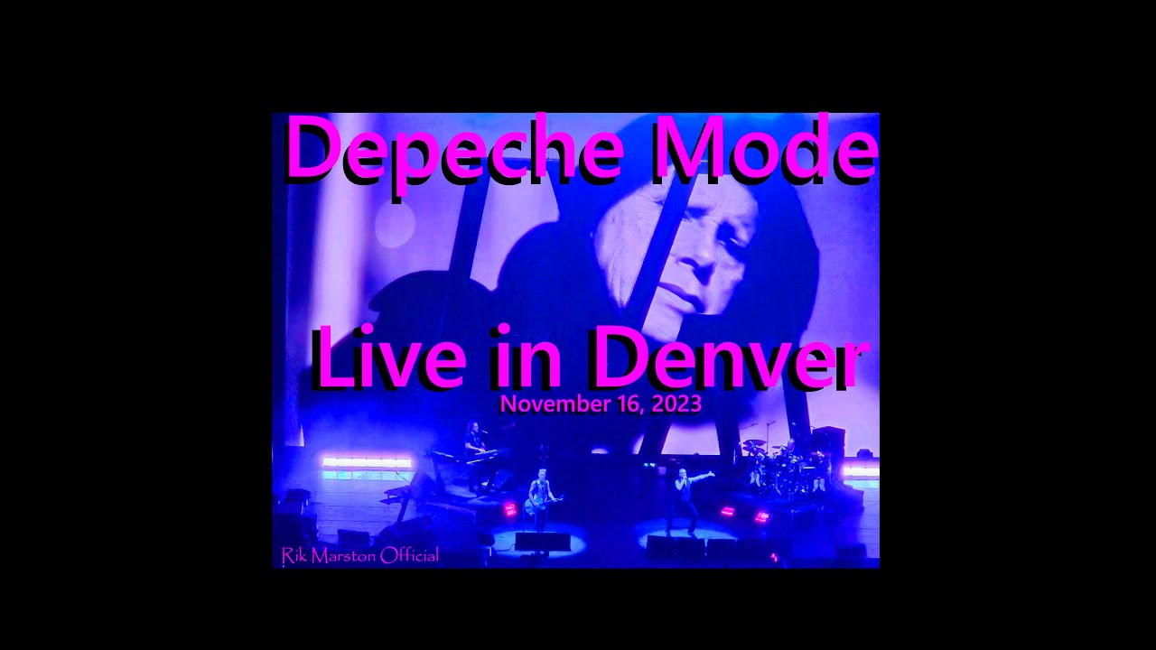 Depeche Mode LIVE Denver Nov 16, 2023 Synthesizer Rik Marston YouTube