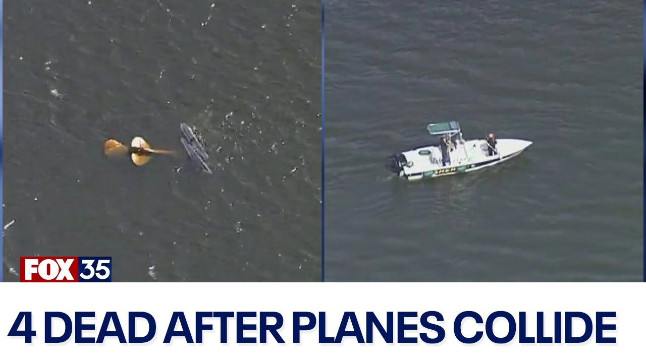 4 dead after 2 planes collide over Lake Hartridge in Winter Haven