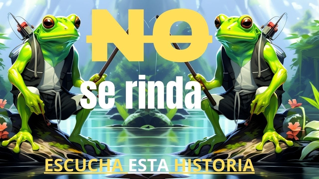 Nunca se rinda  la historia de las dos ranas