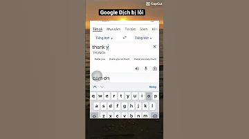 Google Dịch Phiên Bản Lỗi 