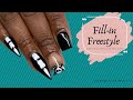 Halloween Braider Nails : How To Acrylic Fill-in plus Halloween Nail Art tips.