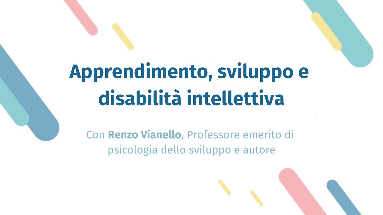 Apprendimento, sviluppo e disabilità intellettivaPotenziali di apprendimento in età evolutiva