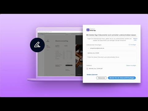 Adobe Acrobat Sign: Dokumente rechtsgültig digital Senden, Unterzeichnen, Verwalten und Archivieren
