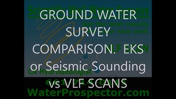 LOCATE WELL WATER,  Seismic method vs VLF scan www.WaterProspector.com