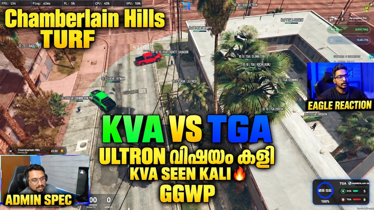 🔥 CHAMBERLAIN HILLS TURF | KVA VS TGA | ULTRON VISHAYAM KALI 😮‍💨 | KVA SEEN KALI 🔥 | GGWP